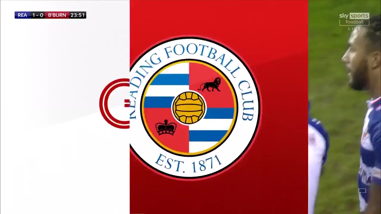 ENG LCH Reading Vs Blackburn Rovers 23 ทำประตู George Puscas ประตู, ทำคะแนน 1:0