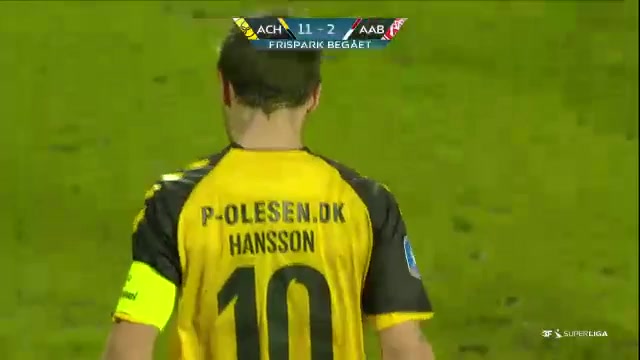 DEN SASL AC Horsens Vs Aalborg 25 phút Vào, ghi bàn 0:1