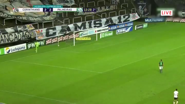 BRA SP Corinthians Paulista (SP) Vs Palmeiras 12 phút Vào, ghi bàn 1:1