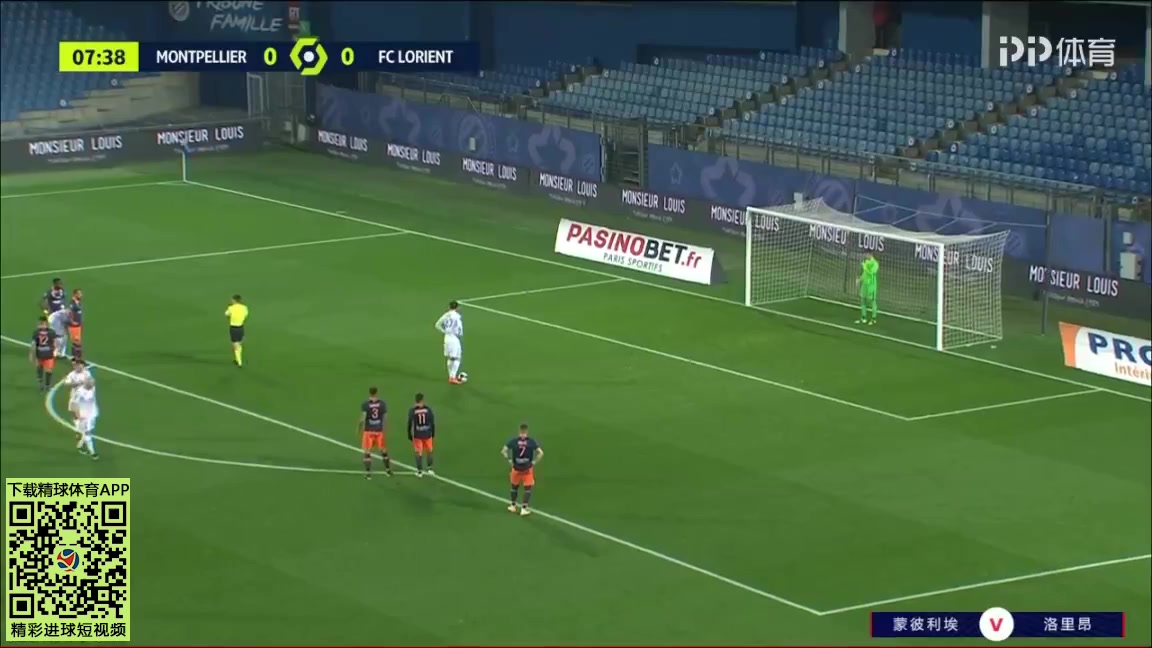 11 Montpellier Vs Lorient 8 skor gol Adrian Grbic, skor 0:1