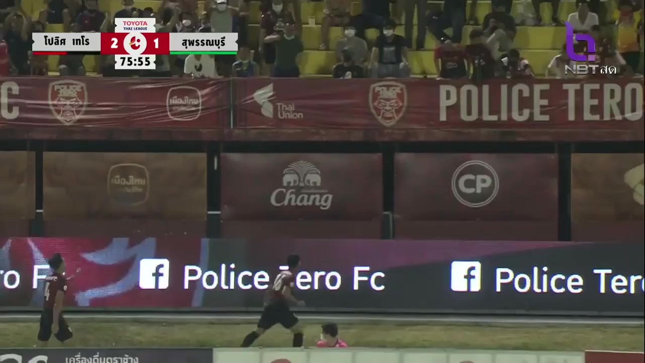 THA L1 BEC Tero Sasana Vs Suphanburi FC 76 phút Nattaphol SukchaiVào, ghi bàn 3:1