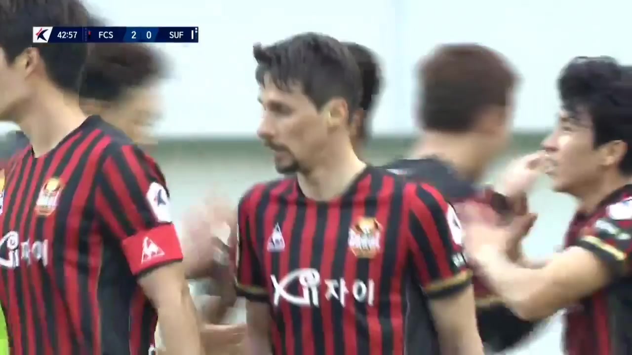 韓K聯 FC首爾 Vs 水原城 43分曹永旭進球,比分2:0