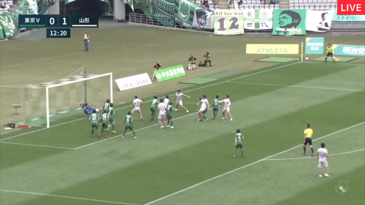 JPN D2 Tokyo Verdy Vs Montedio Yamagata 12 phút Vinicius AraujoVào, ghi bàn 0:1