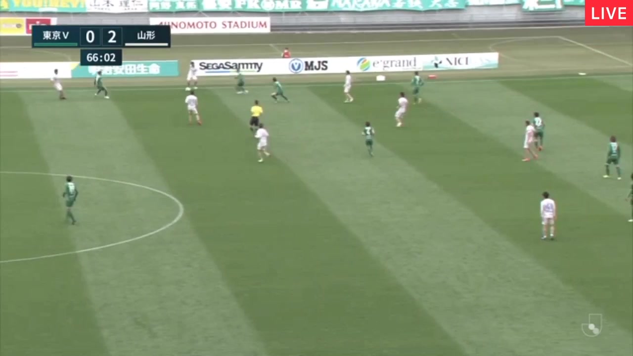 JPN D2 Tokyo Verdy Vs Montedio Yamagata 66 phút Vinicius AraujoVào, ghi bàn 0:2