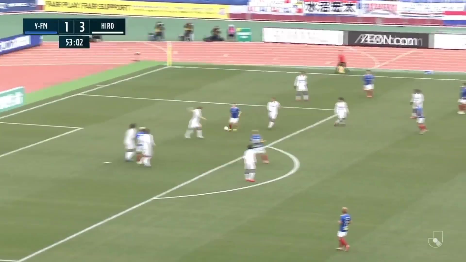 JPN D1 Yokohama Marinos Vs Hiroshima Sanfrecce Ado Onaiu Goal in 53 min, Score 2:3