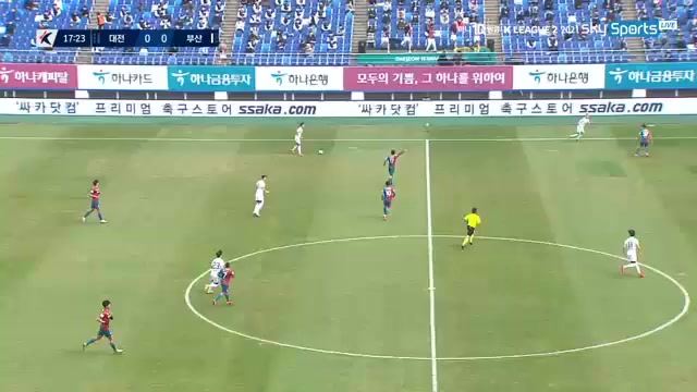 KOR D2 Daejeon Citizen Vs Busan I Park Park Jung-In Goal in 18 min, Score 0:1