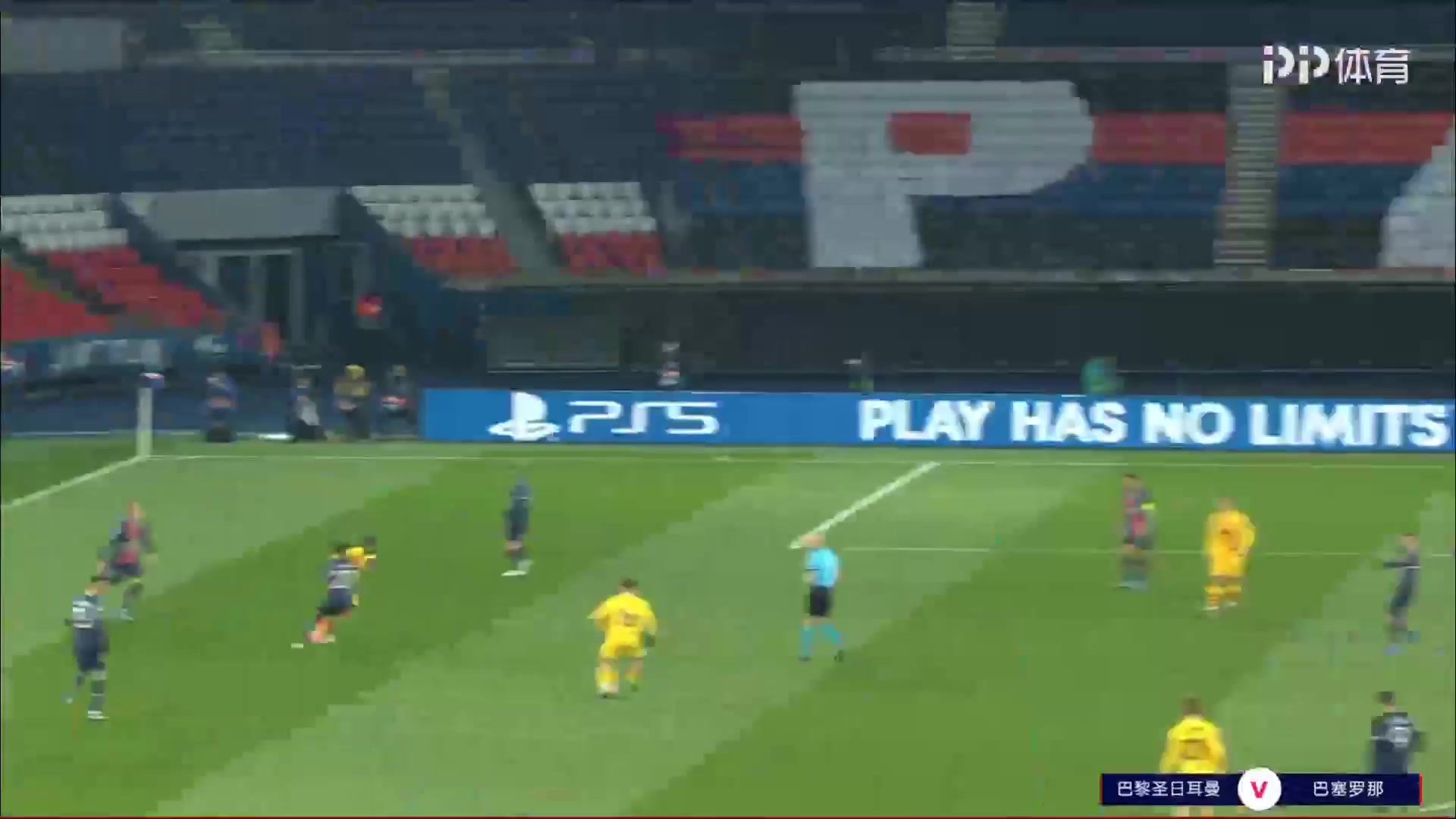 UEFA CL Paris Saint Germain (PSG) Vs FC Barcelona Lionel Andres Messi Goal in 36 min, Score 1:1