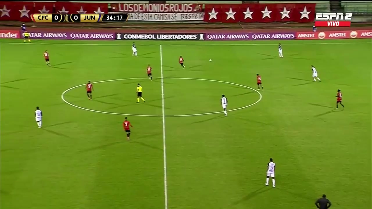 CON CLA Caracas FC Vs Atletico Junior Barranquilla 34 phút Akinyoola SamsonVào, ghi bàn 1:0