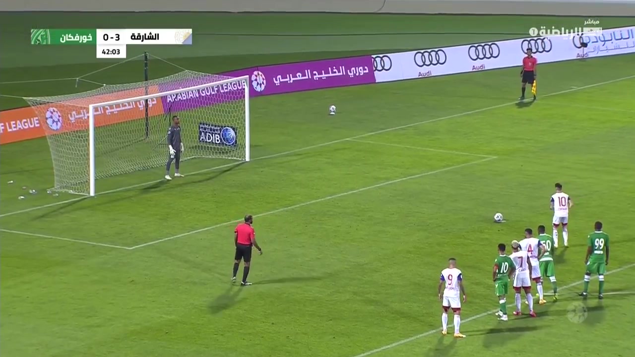 UAE LP Al-Sharjah Vs Khor Fakkan Coronado Goal in 42 min, Score 4:0