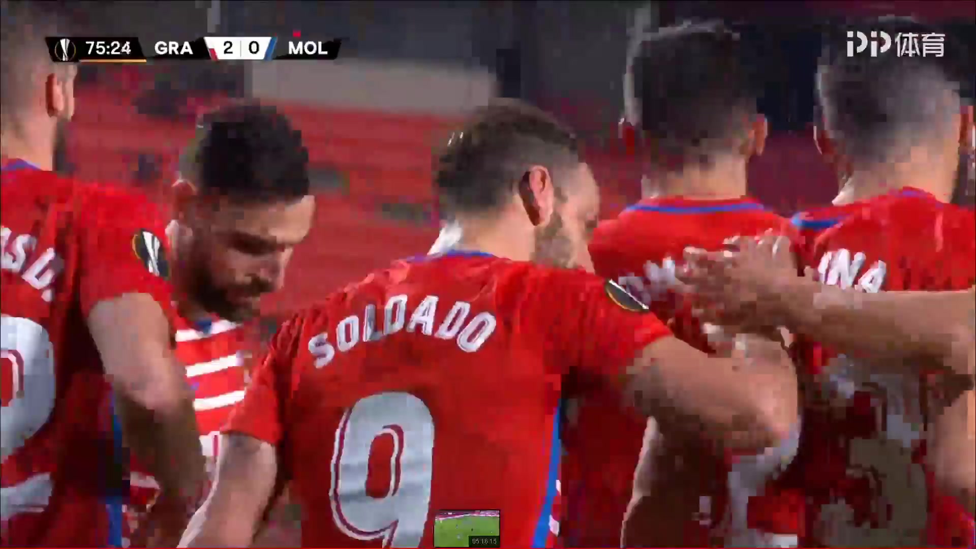 UEFA EL Granada CF Vs Molde 75 ทำประตู Roberto Soldado Rillo ประตู, ทำคะแนน 2:0