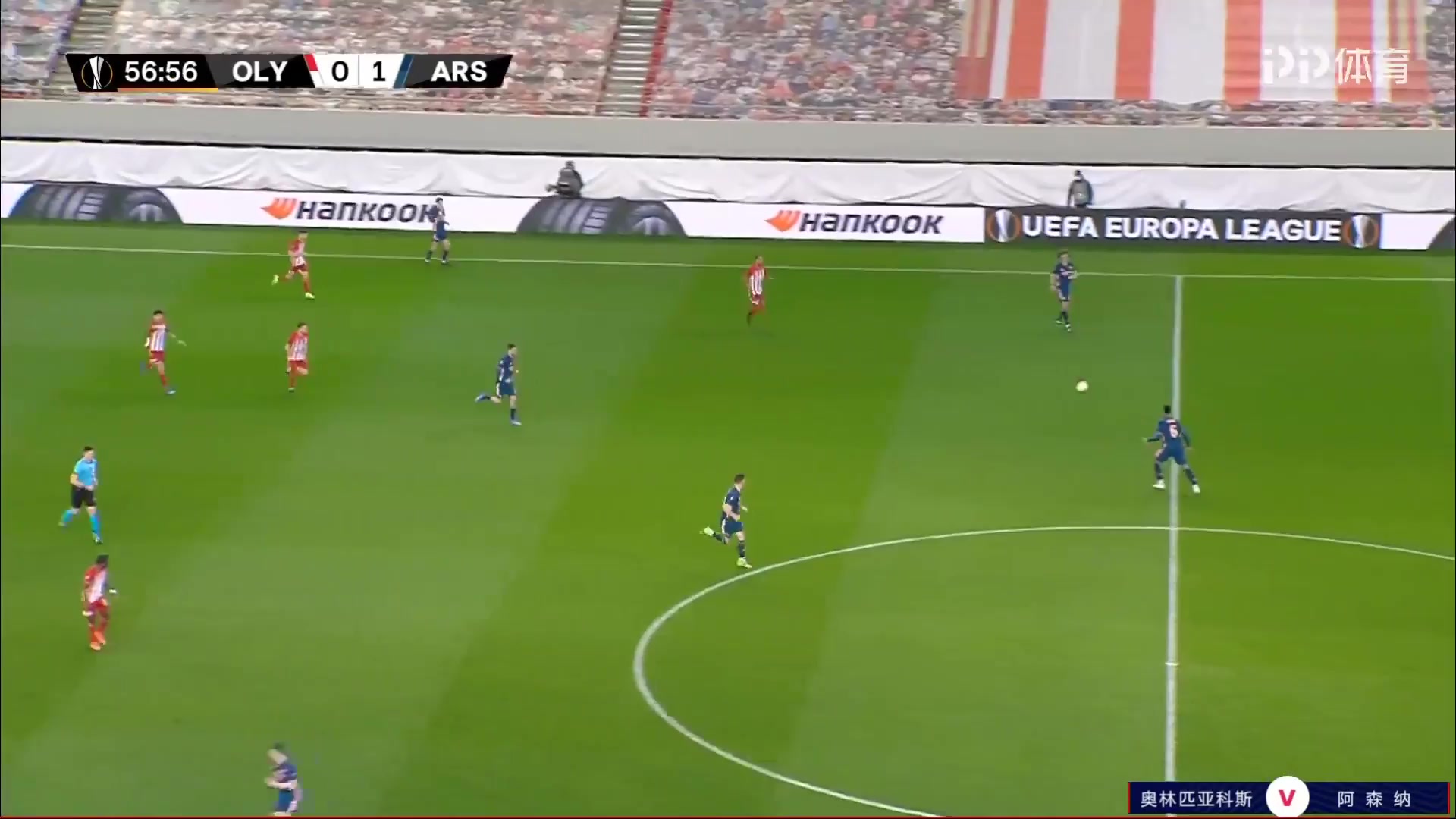 UEFA EL Olympiakos Piraeus Vs Arsenal 58 ทำประตู Youssef El Arabi ประตู, ทำคะแนน 1:1