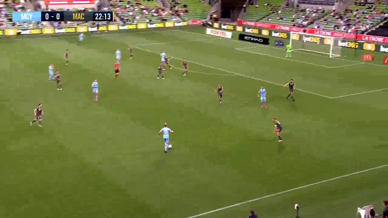 AUS D1 Melbourne City Vs FC Macarthur 22 ทำประตู Jamie MacLaren ประตู, ทำคะแนน 1:0