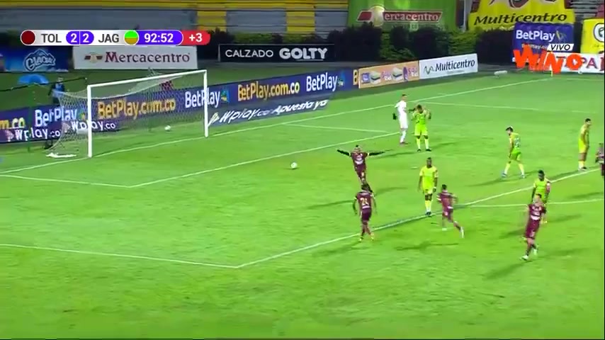 250 Deportes Tolima Vs Jaguares de Cordoba 93 skor gol Yohandry Orozco, skor 3:2