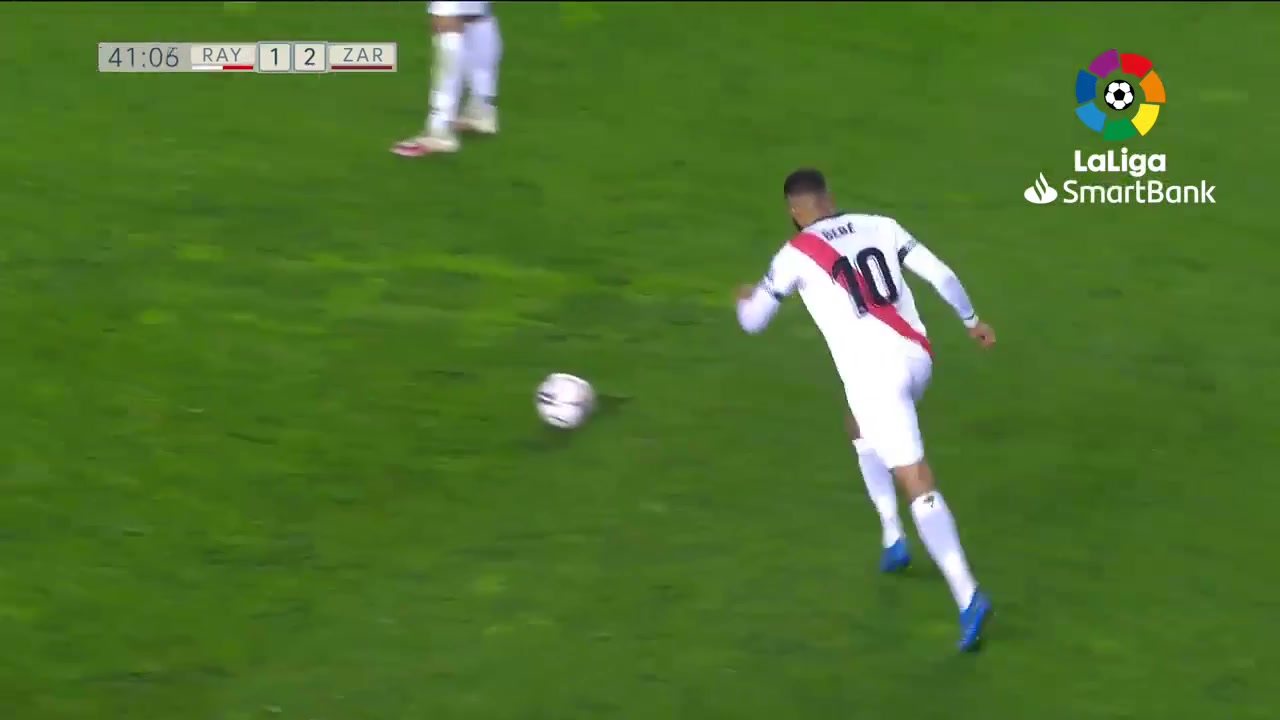 SPA D2 Rayo Vallecano Vs Real Zaragoza Tiago Manuel Dias Correia, Bebe Goal in 40 min, Score 1:2