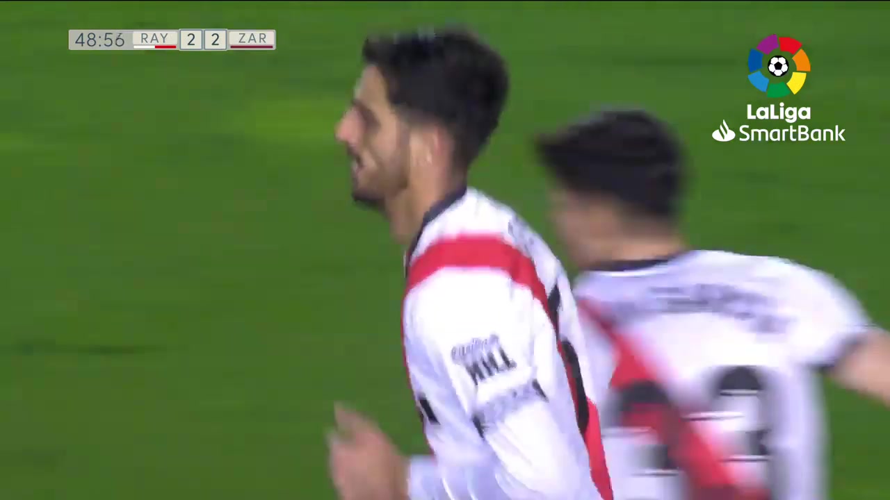 SPA D2 Rayo Vallecano Vs Real Zaragoza Alejandro Catena Marugán Goal in 50 min, Score 2:2