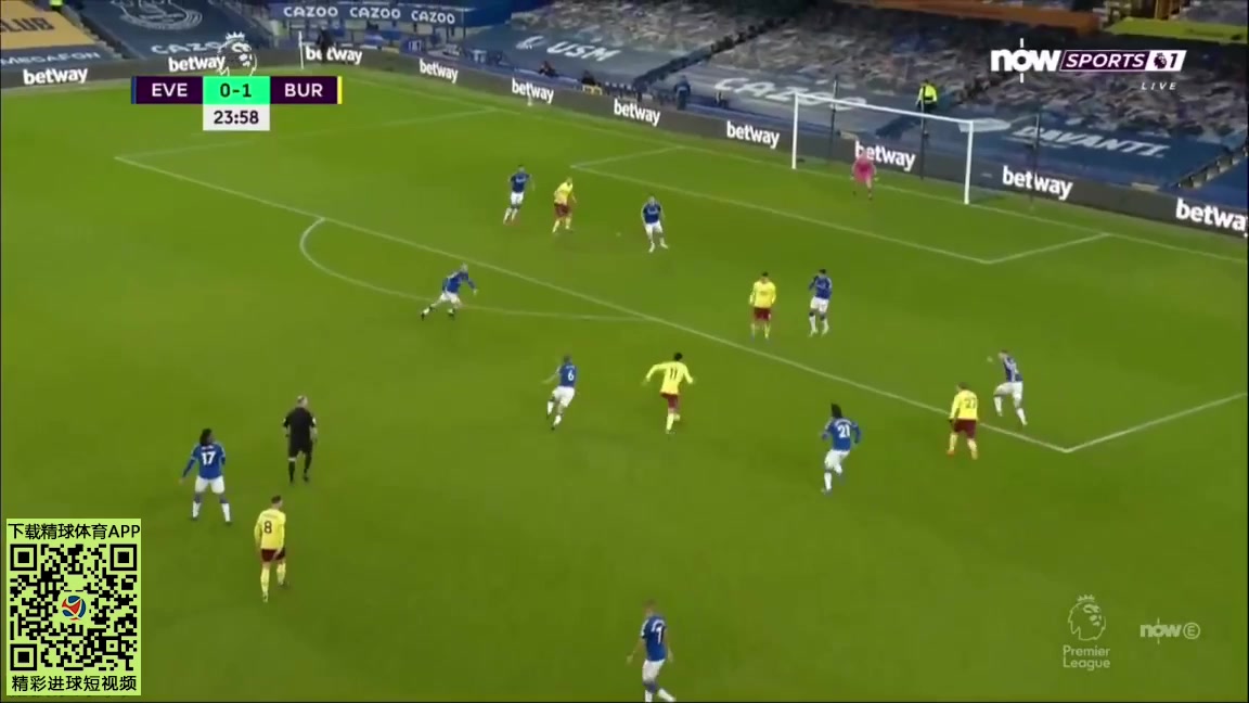 EPL Everton Vs Burnley 24 phút Dwight McneilVào, ghi bàn 0:2