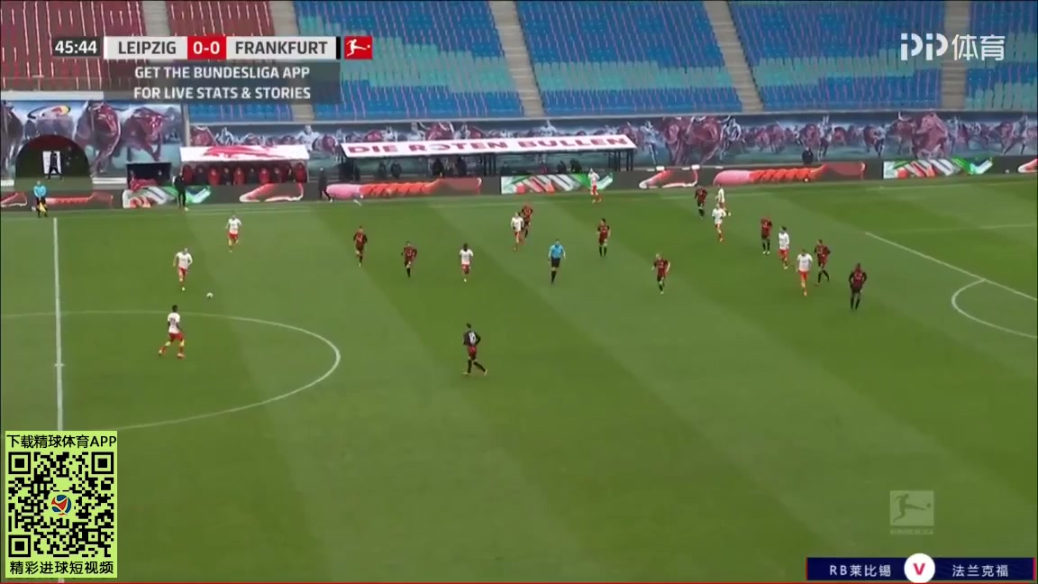 8 RB Leipzig Vs Eintracht Frankfurt 47 skor gol Emil Forsberg, skor 1:0