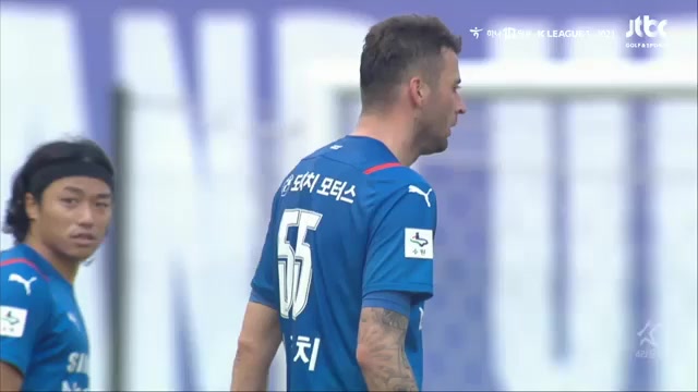 韓K聯 水原三星 Vs 江原FC 34分德耶裏奇進球,比分1:1