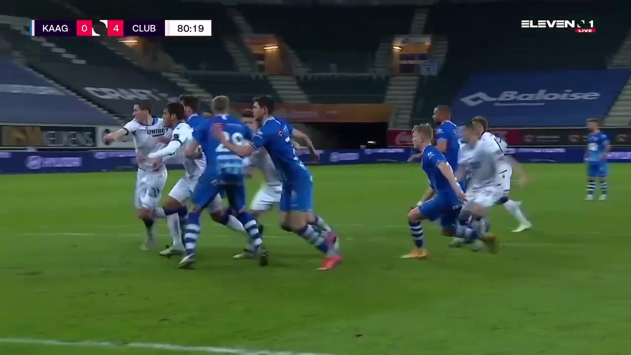 5 KAA Gent Vs Club Brugge 80 skor gol Daniel Alejandro Perez Cordova, skor 0:4