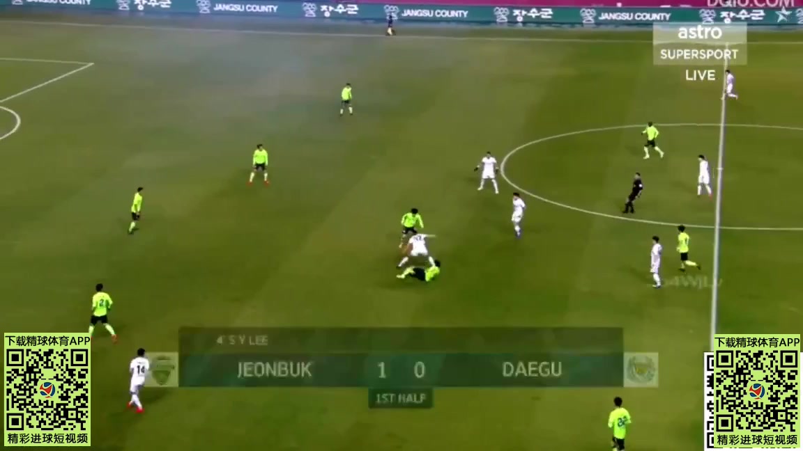 15 Jeonbuk Hyundai Motors Vs Daegu FC 5 skor gol Lee Sung Yoon, skor 1:0