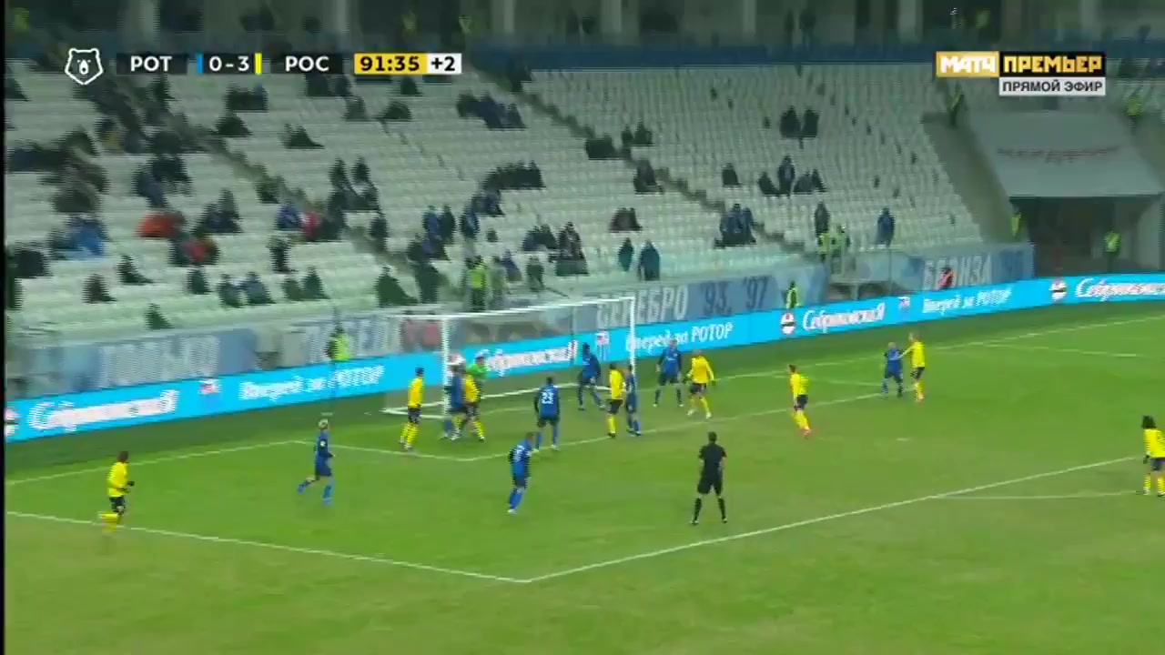 10 Rotor Volgograd Vs Rostov FK 92 skor gol Aleksandr Saplinov, skor 0:4