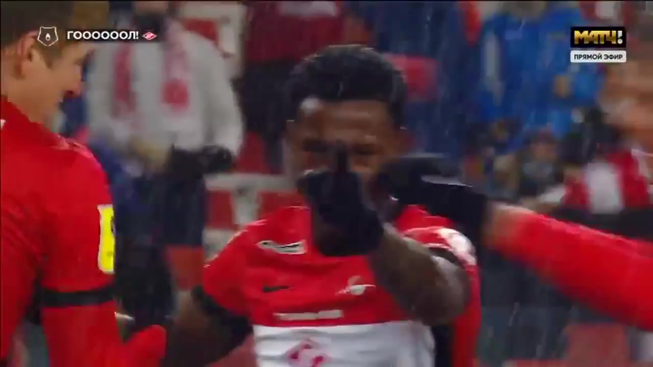 RUS PR Spartak Moscow Vs Ural Sverdlovsk Oblast Quincy Promes Goal in 25 min, Score 2:0