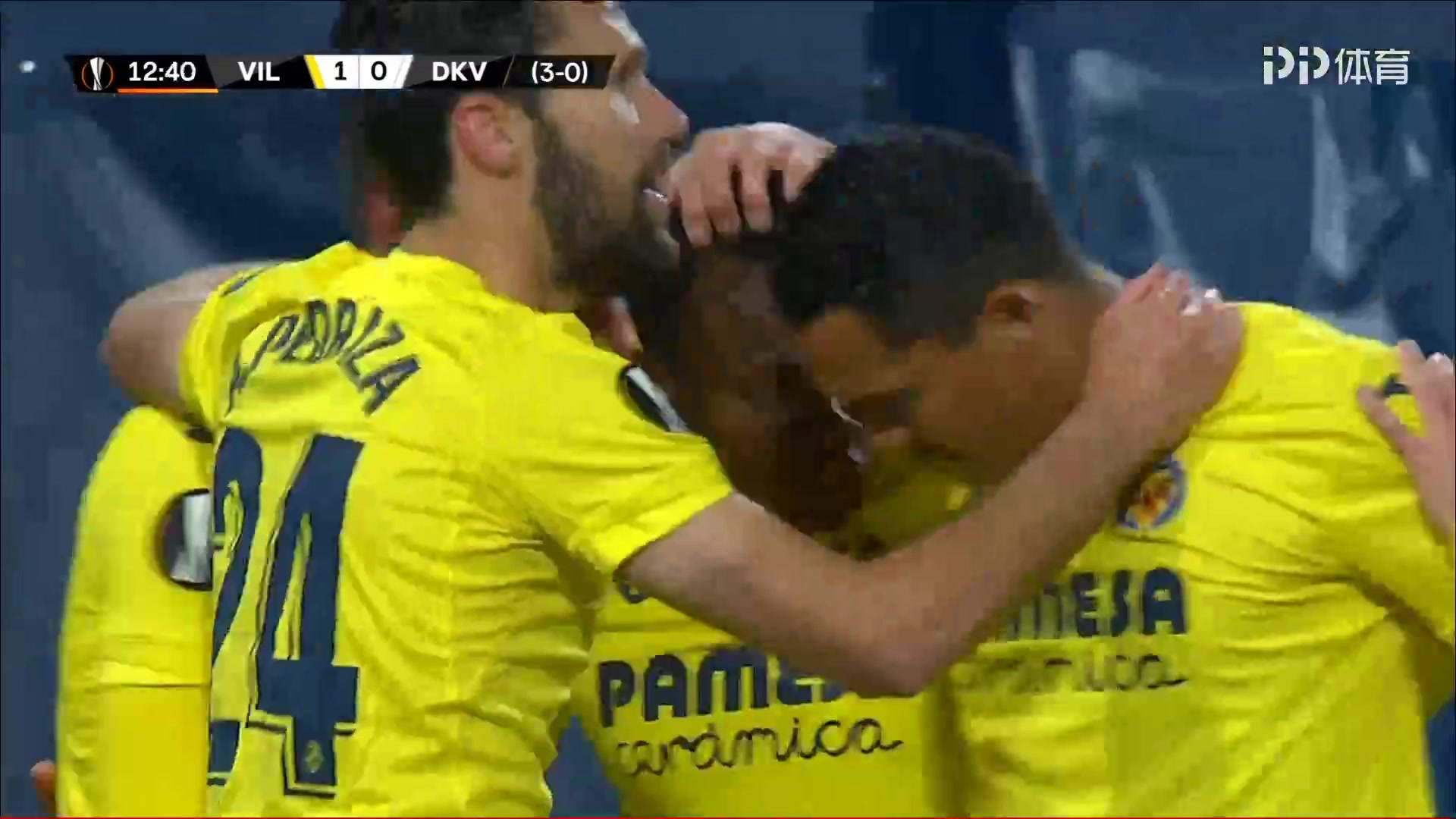 UEFA EL Villarreal Vs Dynamo Kyiv 12 phút Gerard Moreno BalagueroVào, ghi bàn 1:0