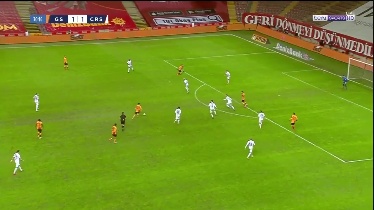 30 Galatasaray Vs Caykur Rizespor 30 skor gol Emre Akbaba, skor 2:1