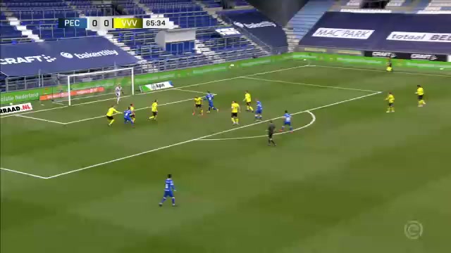 HOL D1 PEC Zwolle Vs VVV Venlo Slobodan Tedic Goal in 66 min, Score 1:0