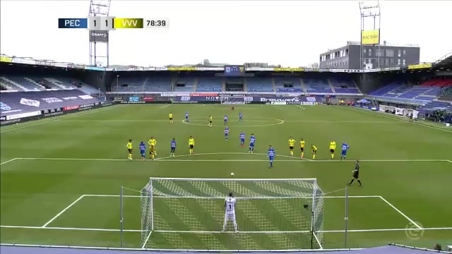 HOL D1 PEC Zwolle Vs VVV Venlo Thomas Lam Goal in 79 min, Score 2:1