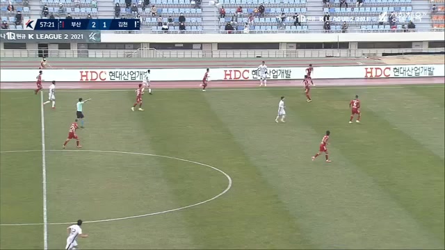 KOR D2 Busan I Park Vs Gimcheon Sangmu An Byong Jun Goal in 57 min, Score 2:1