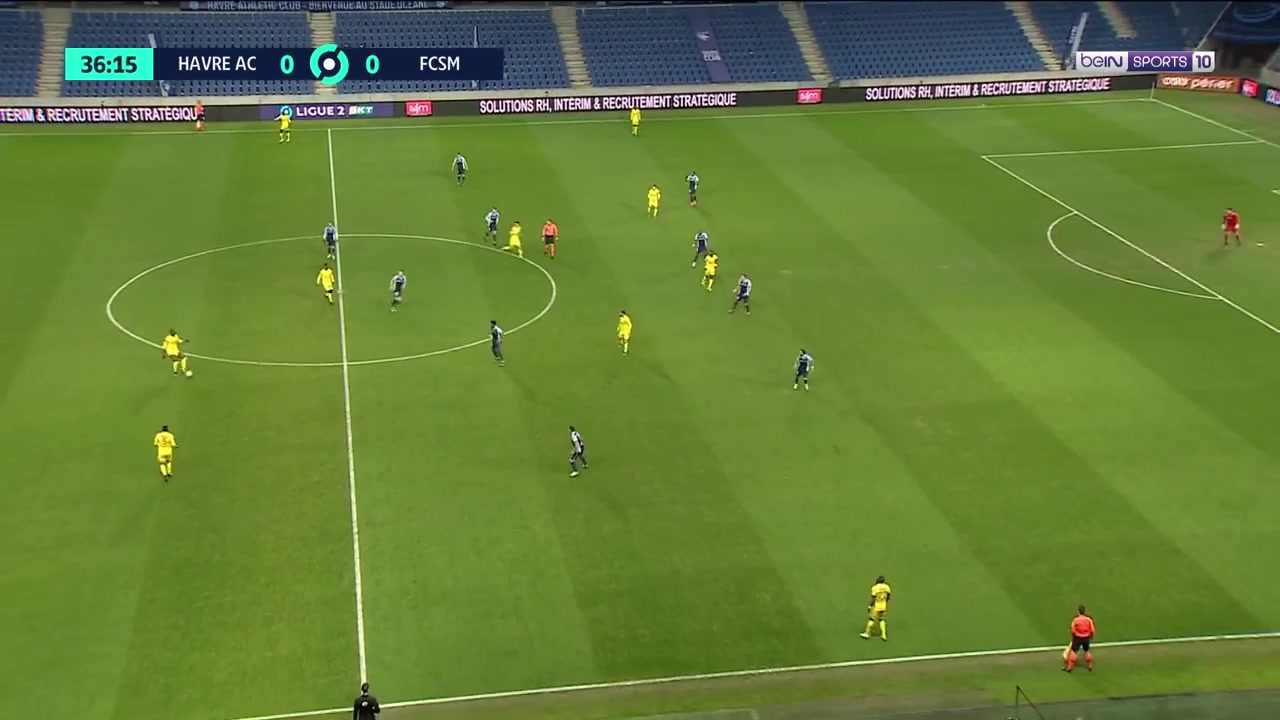 12 Le Havre Vs Sochaux 36 skor gol Fabien Ourega, skor 0:1