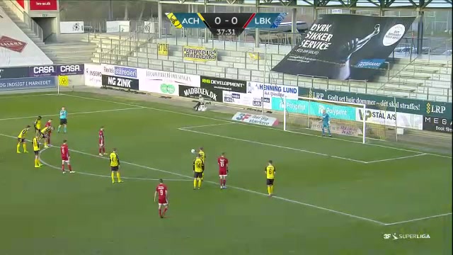 DEN SASL AC Horsens Vs Lyngby 37 phút Emil NielsenVào, ghi bàn 0:1