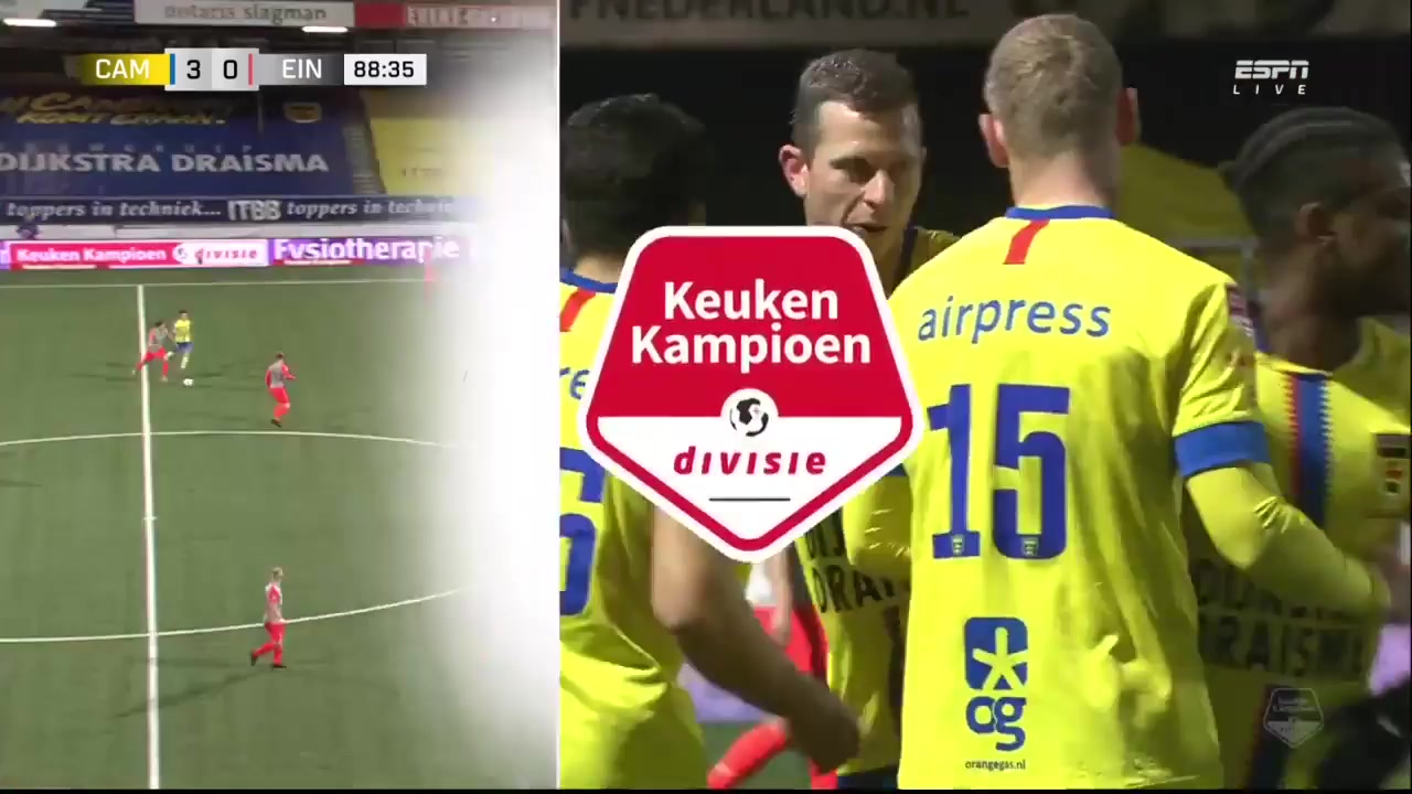 HOL D2 SC Cambuur Vs FC Eindhoven 88 ทำประตู Ragnar Oratmangoen ประตู, ทำคะแนน 3:0