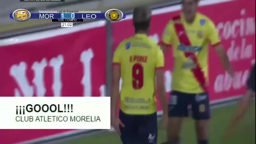 MEX D2 Monarcas Morelia Vs Leones Negros 20 phút Vào, ghi bàn 2:0