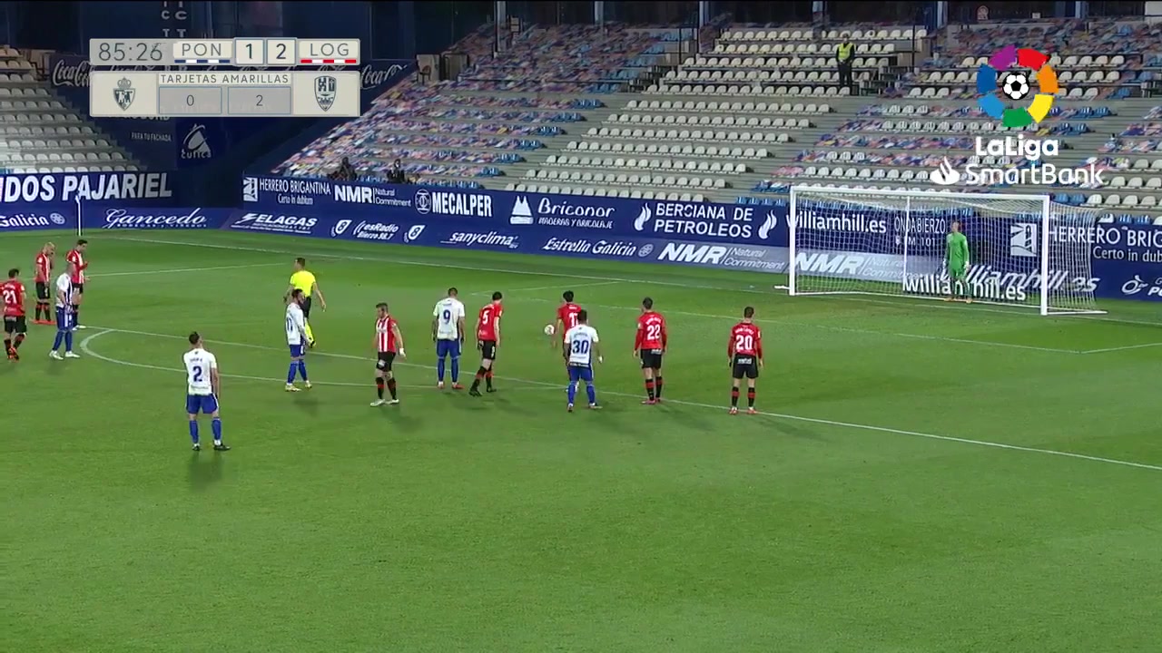 SPA D2 Ponferradina Vs UD Logrones Yuri De Souza Fonseca Goal in 86 min, Score 2:2