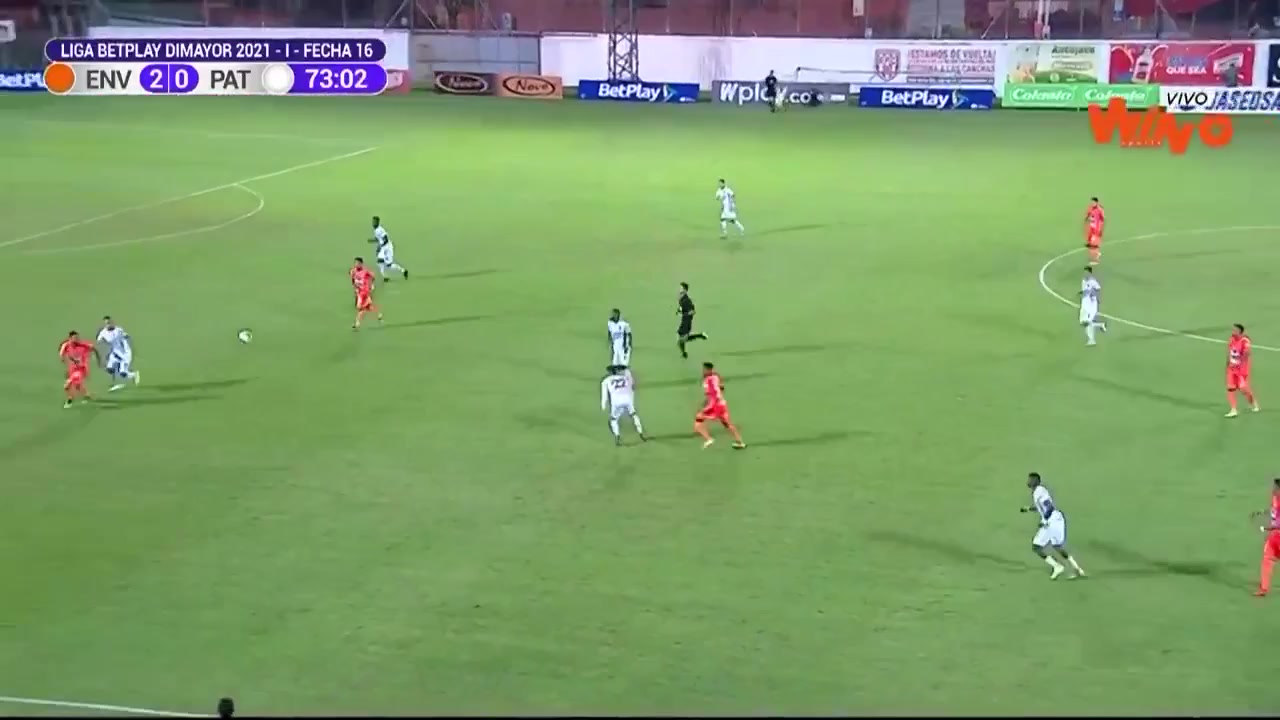 COL D1 Envigado FC Vs Patriotas FC 74 phút Edison LopezVào, ghi bàn 3:0