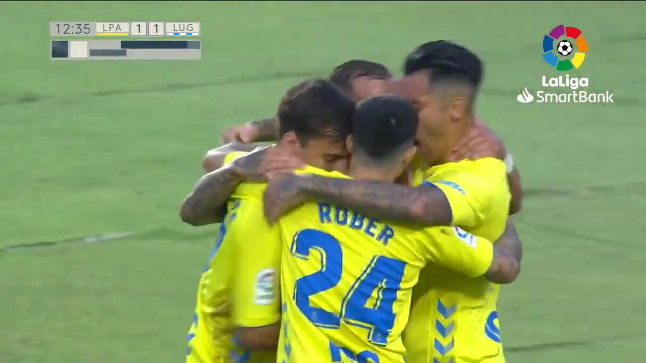 SPA D2 Las Palmas Vs CD Lugo Jese Rodriguez Ruiz Goal in 12 min, Score 1:1