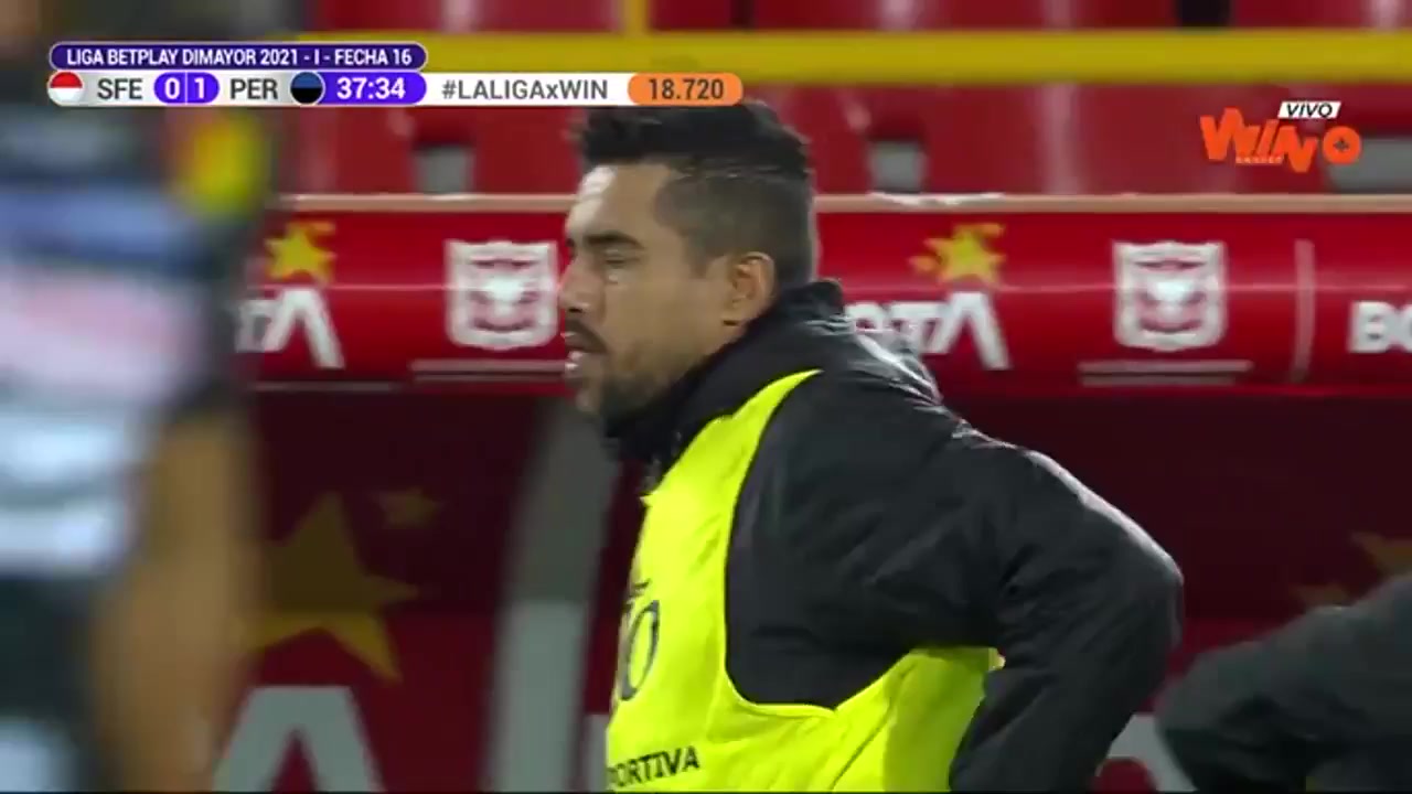 COL D1 Independiente Santa Fe Vs Deportivo Pereira 37 phút Wilfrido De La Rosa MendozaVào, ghi bàn 0:1