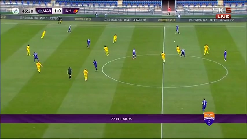 UKR D1 FC Mariupol Vs FC Inhulets Petrove  Goal in 47 min, Score 2:0