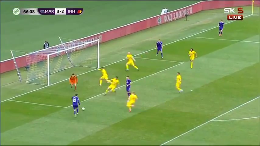 UKR D1 FC Mariupol Vs FC Inhulets Petrove 斯塔修克 (助攻:基里尤汉塞夫) Goal in 67 min, Score 4:2