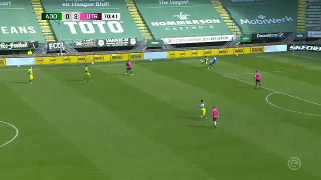 HOL D1 ADO Den Haag Vs FC Utrecht 71 phút Jonas ArweilerVào, ghi bàn 1:3
