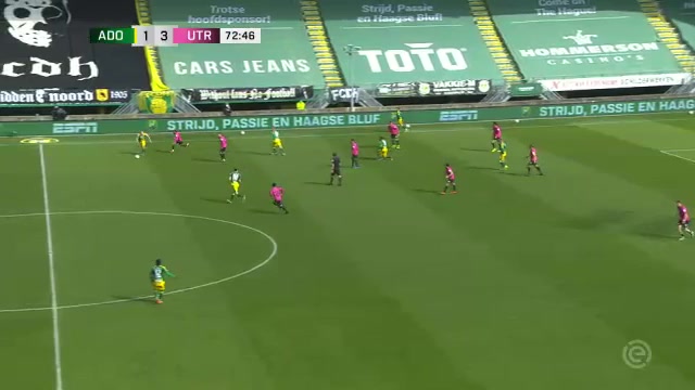 HOL D1 ADO Den Haag Vs FC Utrecht 73 phút Adam MaherVào, ghi bàn 1:4