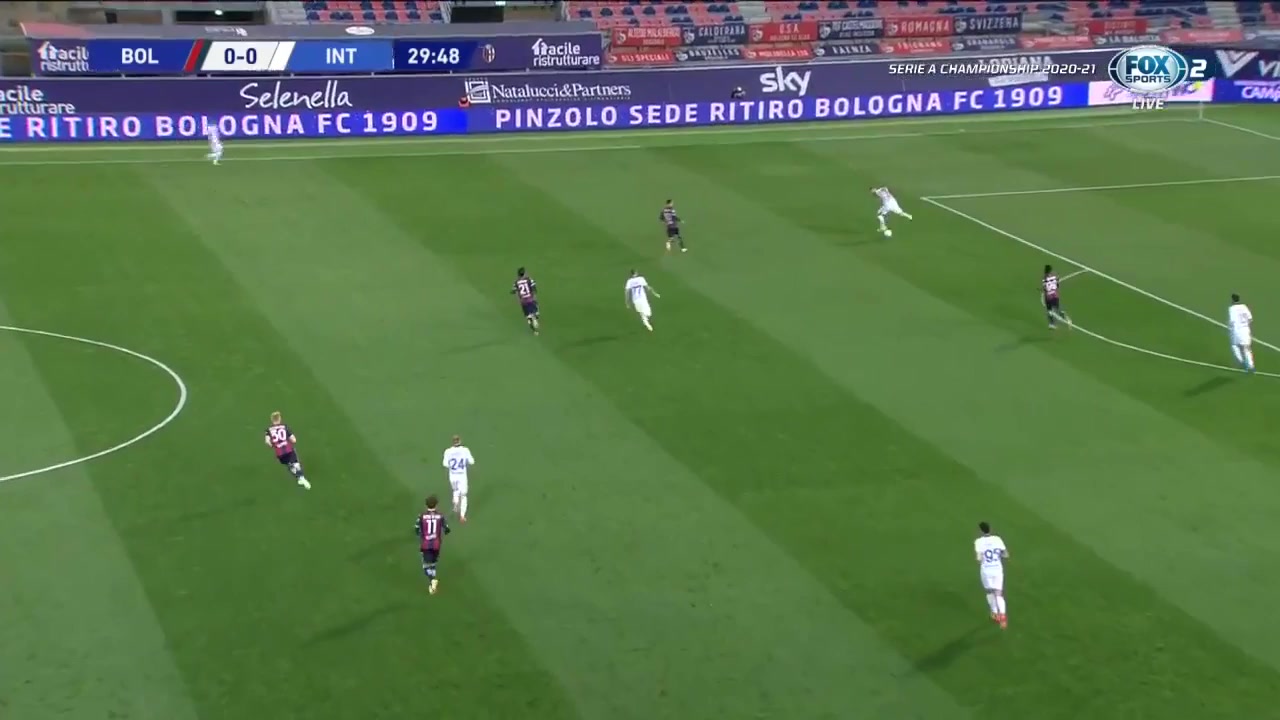 Serie A Bologna Vs Inter Milan 31 phút Romelu LukakuVào, ghi bàn 0:1