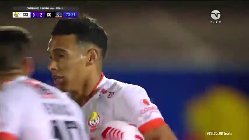智利甲 科布雷索 Vs 科洛科洛 75分布赖恩·赫尔达多进球,比分1:2