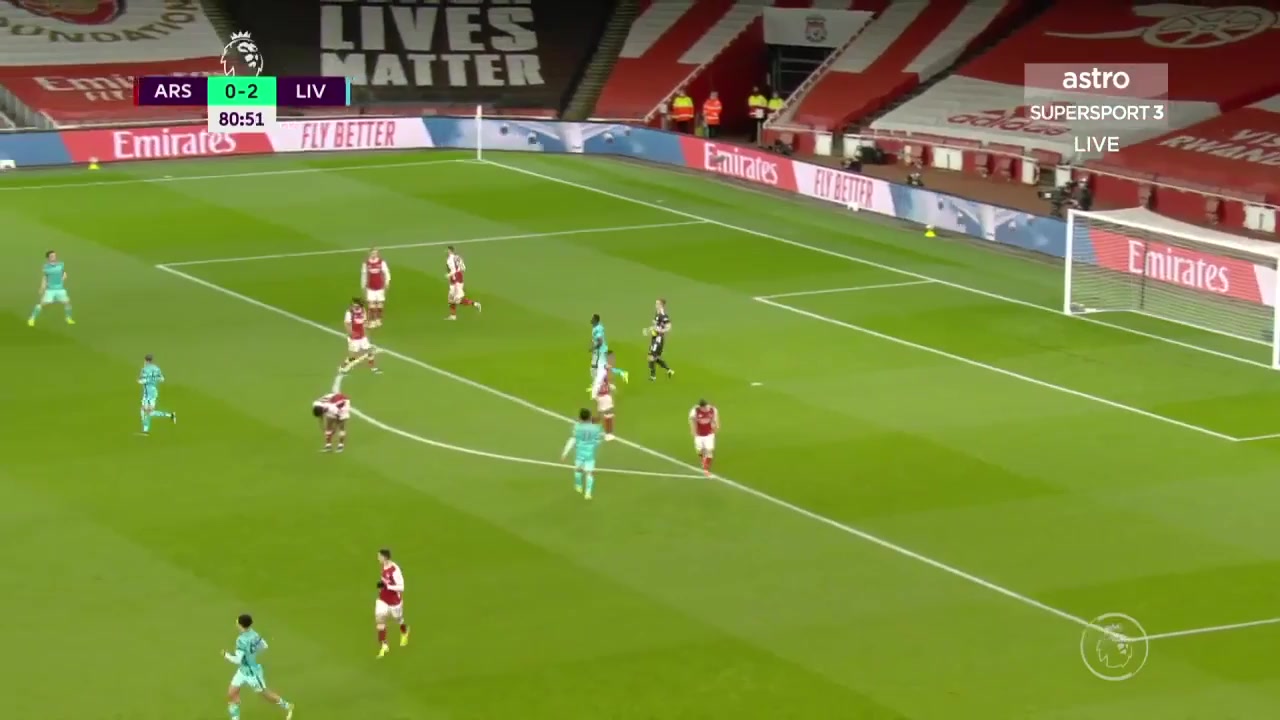 EPL Arsenal Vs Liverpool 82 phút Diogo JotaVào, ghi bàn 0:3