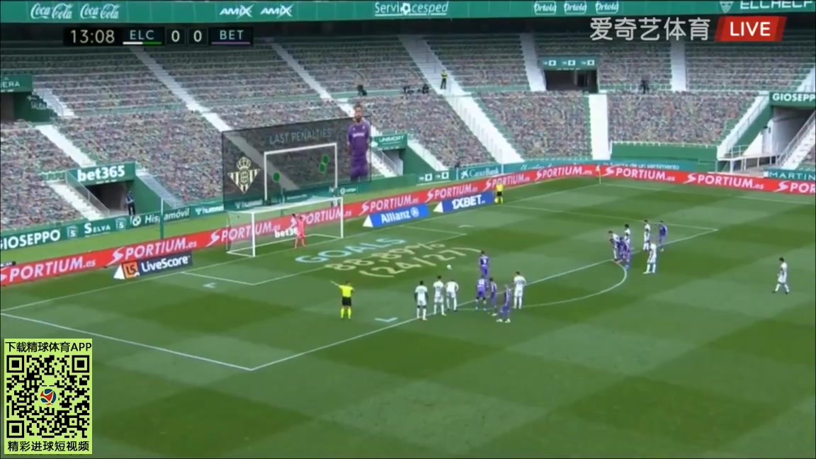Laliga1 Elche Vs Real Betis 13 phút Borja Iglesias QuintasVào, ghi bàn 0:1