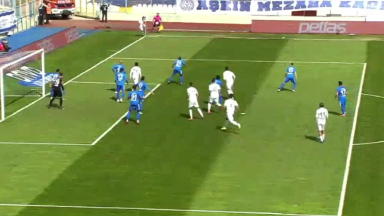 TUR D1 Erzurum BB Vs Konyaspor Abdulkerim Bardakci Goal in 43 min, Score 1:2