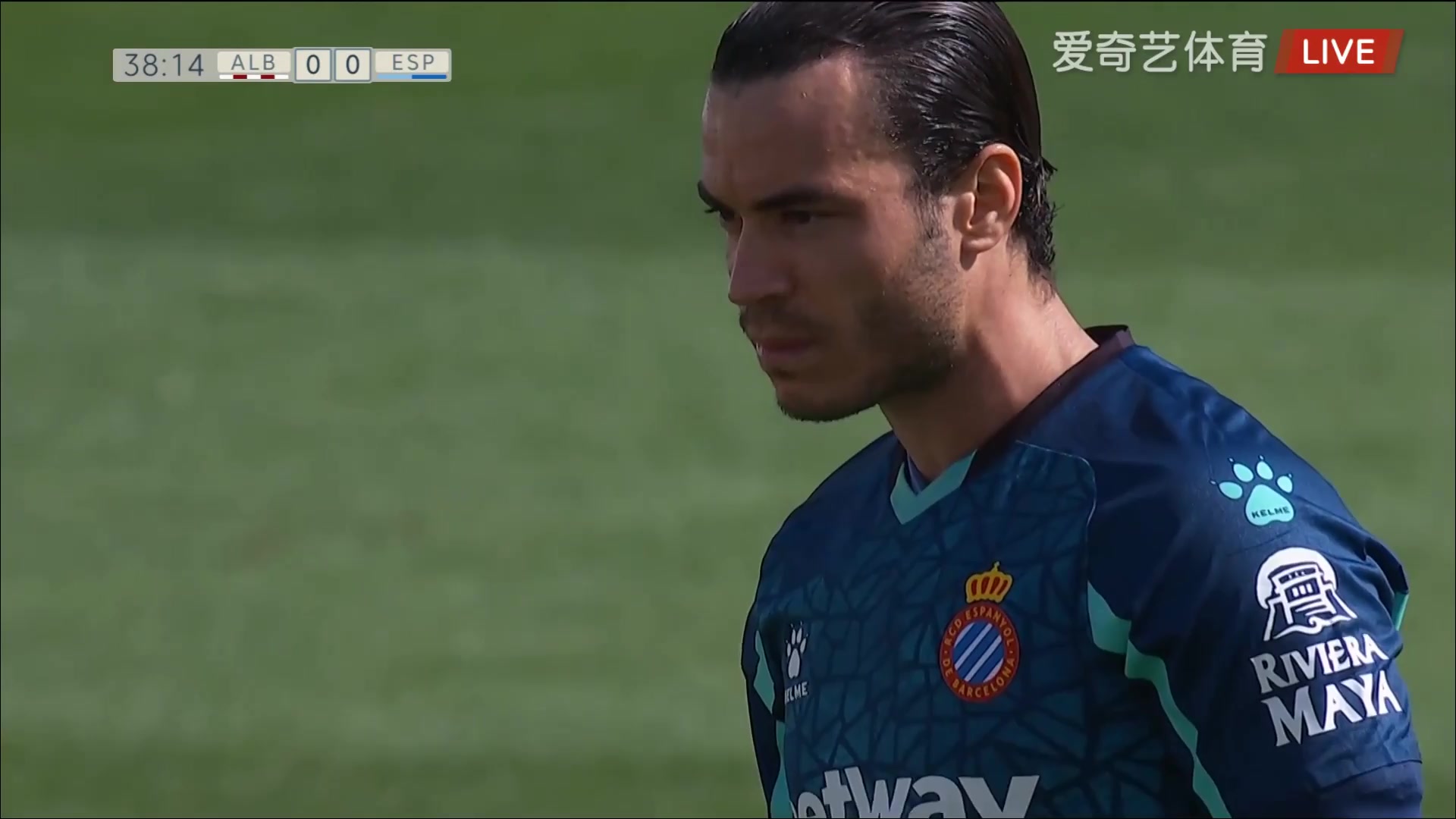 SPA D2 Albacete Vs RCD Espanyol 38 phút Raul de TomasVào, ghi bàn 0:1