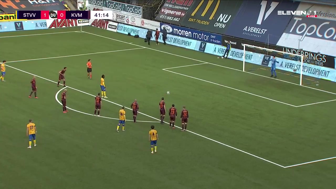 BEL D1 Sint-Truidense Vs Mechelen 43 phút Ilombe MboyoVào, ghi bàn 2:0